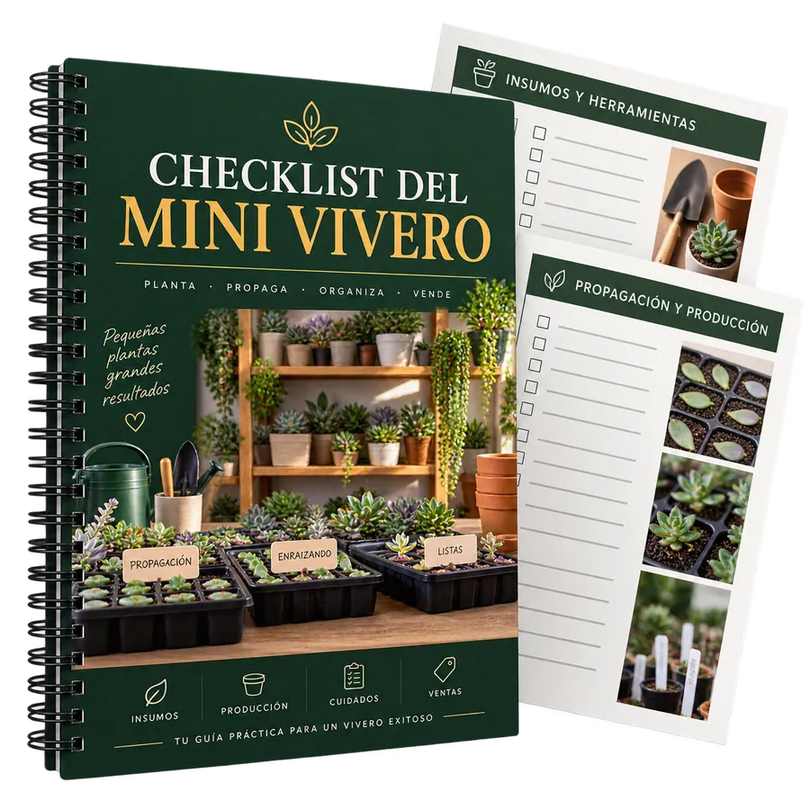 Mockup del Checklist del Mini Vivero