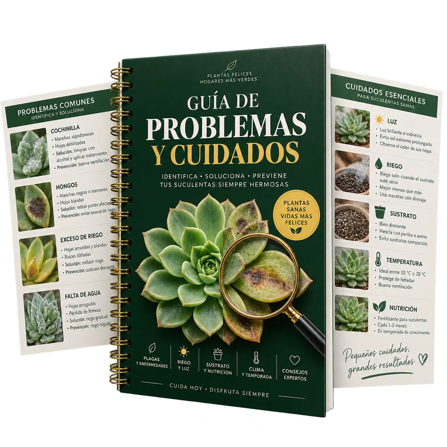 Mockup de la Guía de Problemas y Cuidados